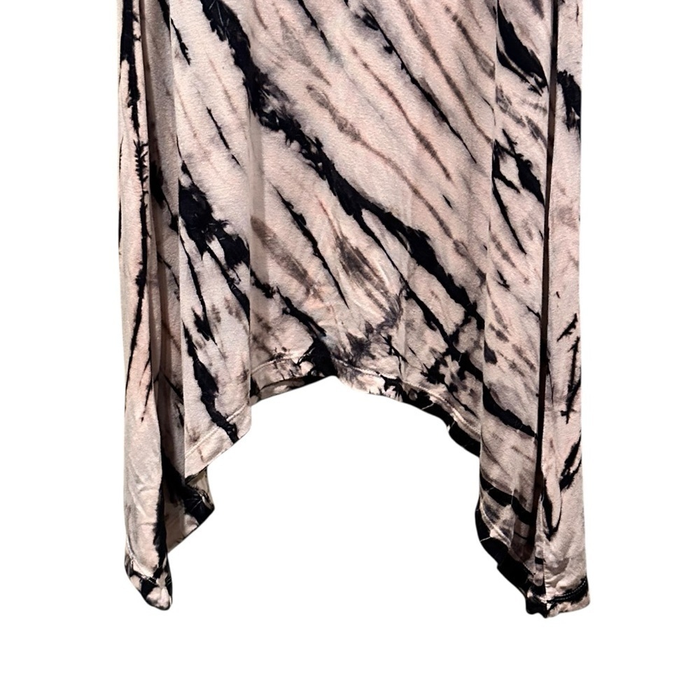 Soft Surroundings Timely Pink Tie Dye Asymmetrical Tunic Tank Top Blouse Size XS - Picture 3 of 6